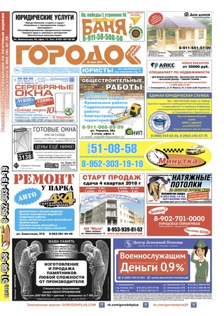 Городок плюс, выпуск номер 29 от 30 июля 2018 года.