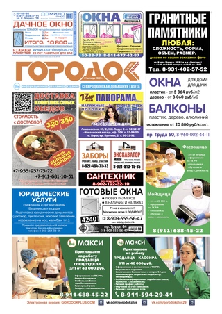 Городок плюс, выпуск номер 38 от 01 октября 2022 года.