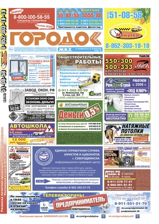 Городок плюс, выпуск номер 25 от 01 июля 2017 года.